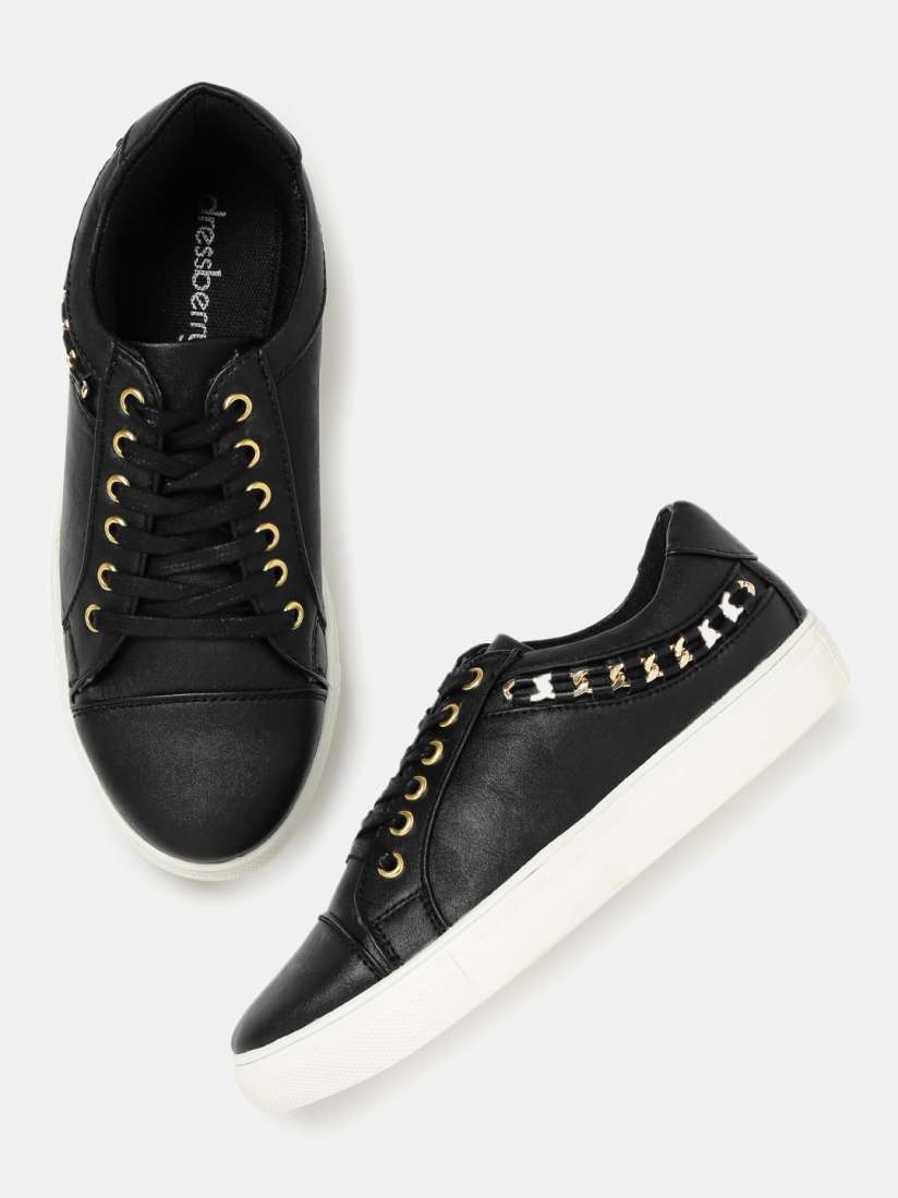 Buy DressBerry Women Black Sneakers Casual Shoes for Women 1871741 Myntra