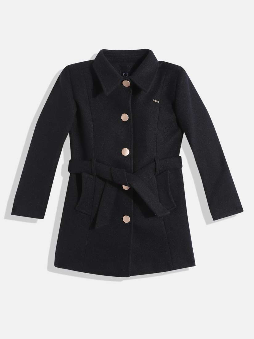 Jacket Juniors Wool Peacoat Juniors “Green With Envy” Black Wool