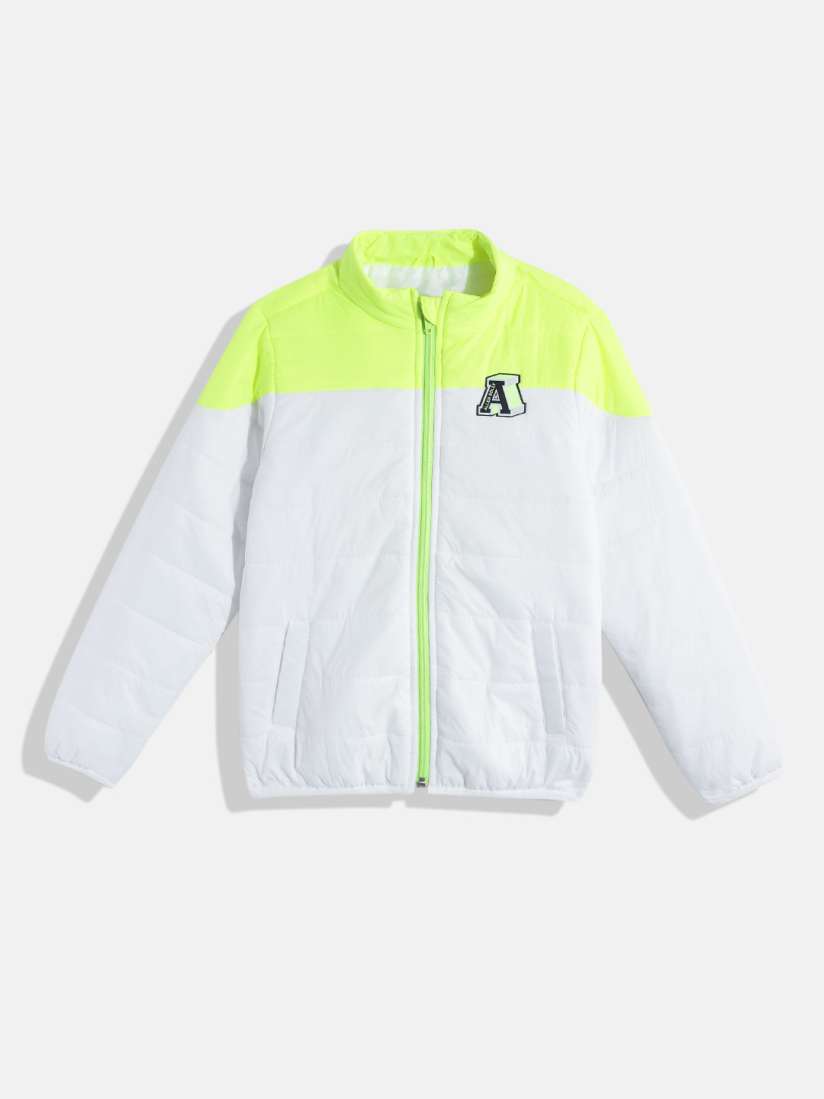 Neon white jacket top