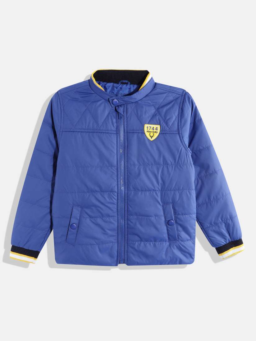 Buy Allen Solly Junior Boys Blue Solid Quilted Jacket Jackets for Boys 18718846 Myntra