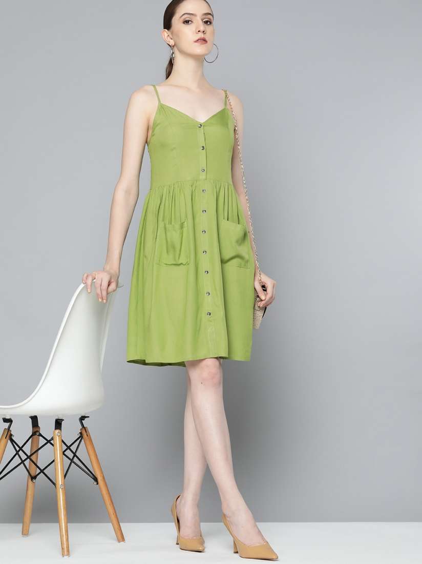 A line dress myntra shop