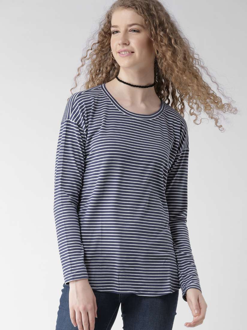 forever 21 striped long sleeve shirt