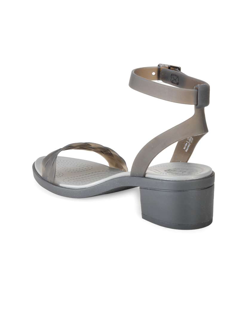 Buy Crocs Isabella Women Taupe Translucent High Top Block Heels Heels for Women 1872623 Myntra
