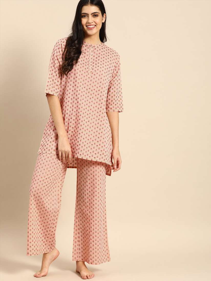 Cotton pyjamas for ladies myntra online