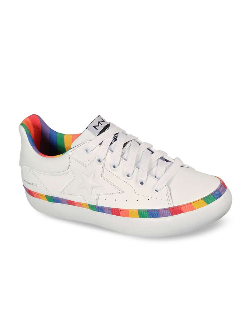 Skechers striped shoes shop