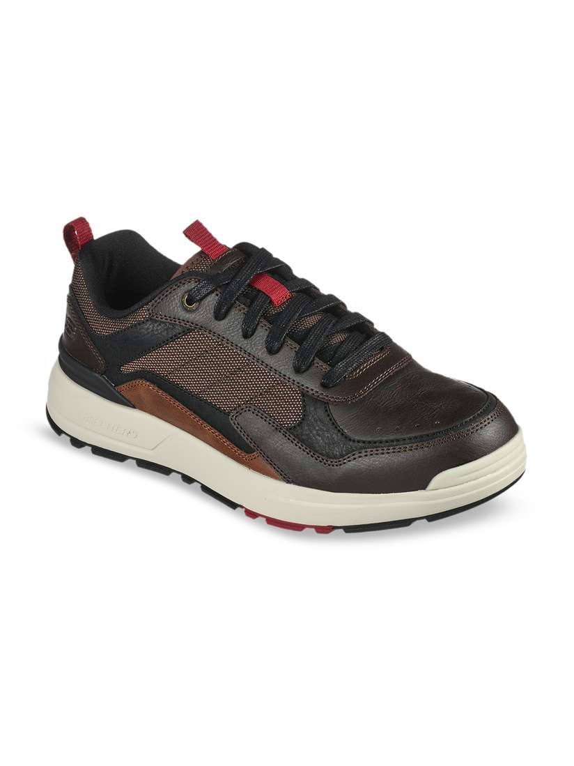 Casual Shoes Skechers Brown Tennis Shoes SKECHERS Men Uno Retro