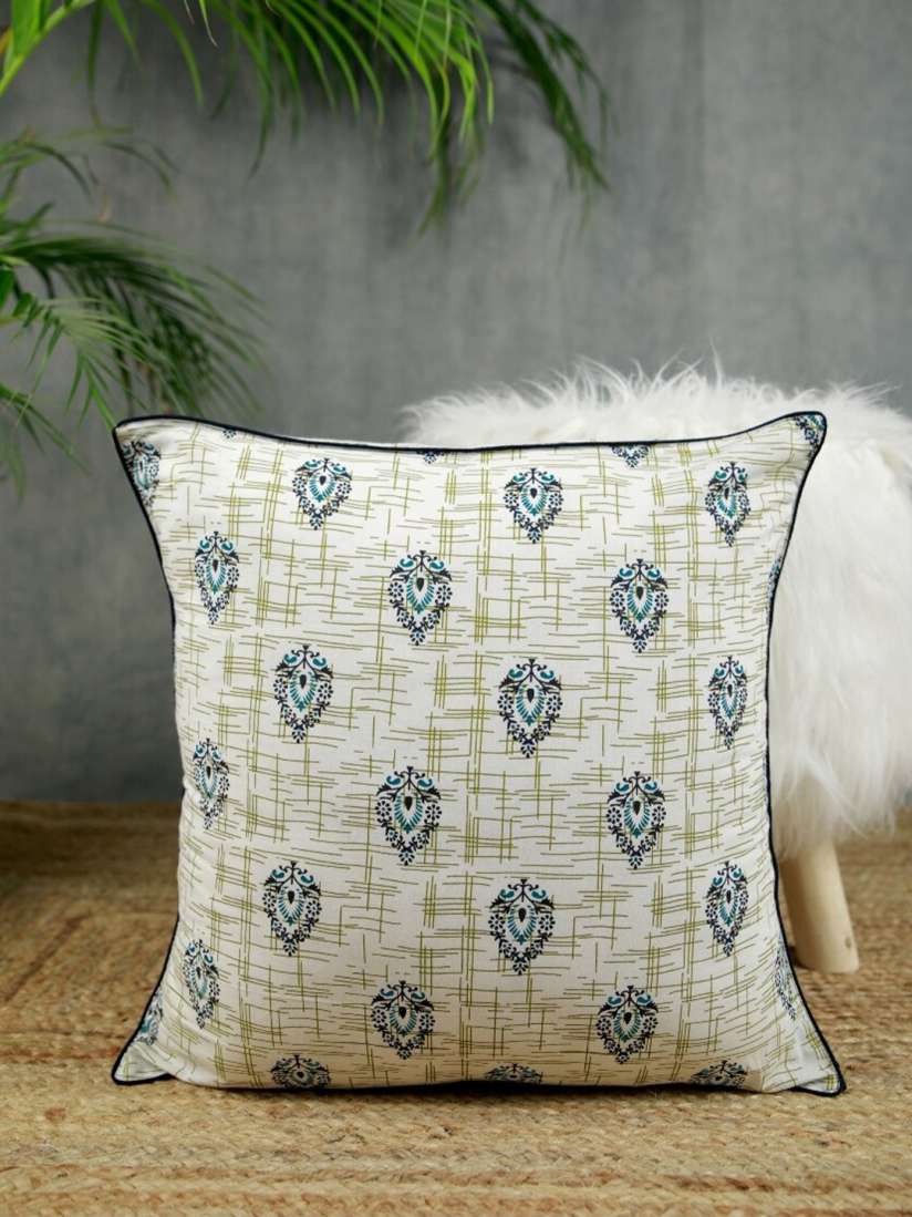 Buy Jaipur Folk Blue White Set of 2 Floral Square 16X16 Inches Cushion Covers Cushion Covers for Unisex 18731644 Myntra