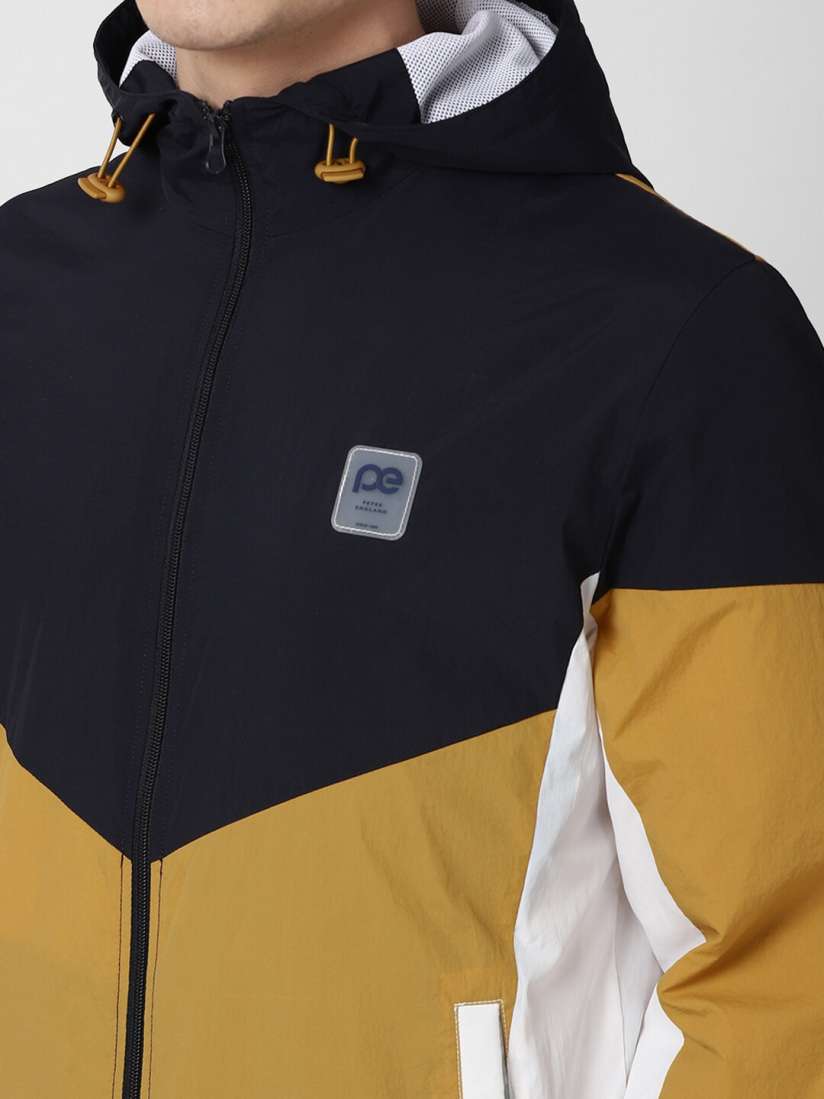 Peter england yellow jacket clearance