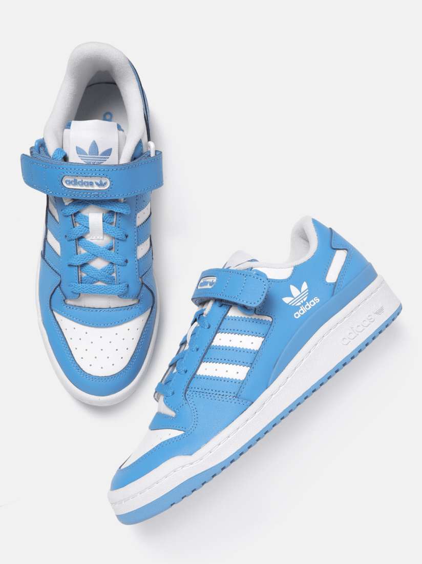 Buy ADIDAS Originals Men White Blue Colourblocked Leather Forum Low RT Basics Sneakers Casual Shoes for Men 18737828 Myntra