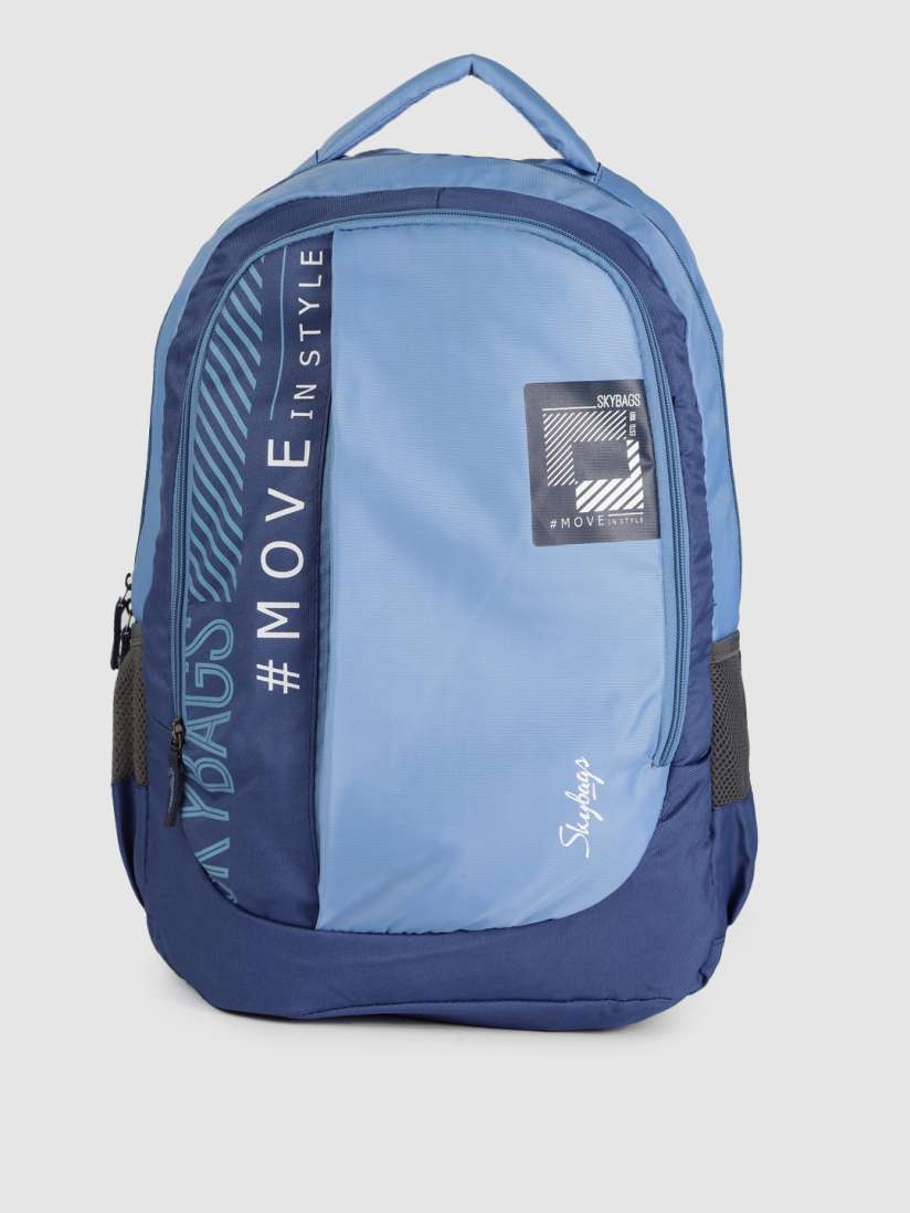 Buy Skybags Blue Typography Backpack Backpacks for Unisex 18741224 Myntra