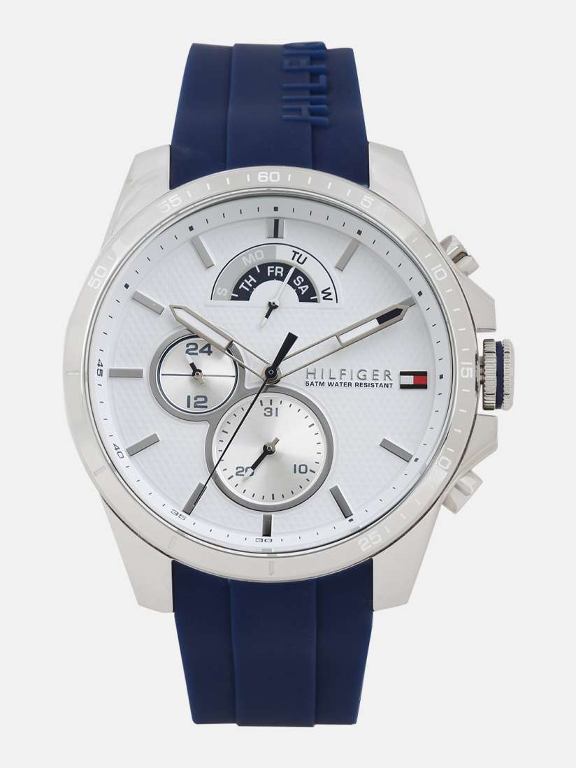 Buy Tommy Hilfiger Men White Silver Toned Analogue Watch TH1791349J Watches for Men 1874533 Myntra