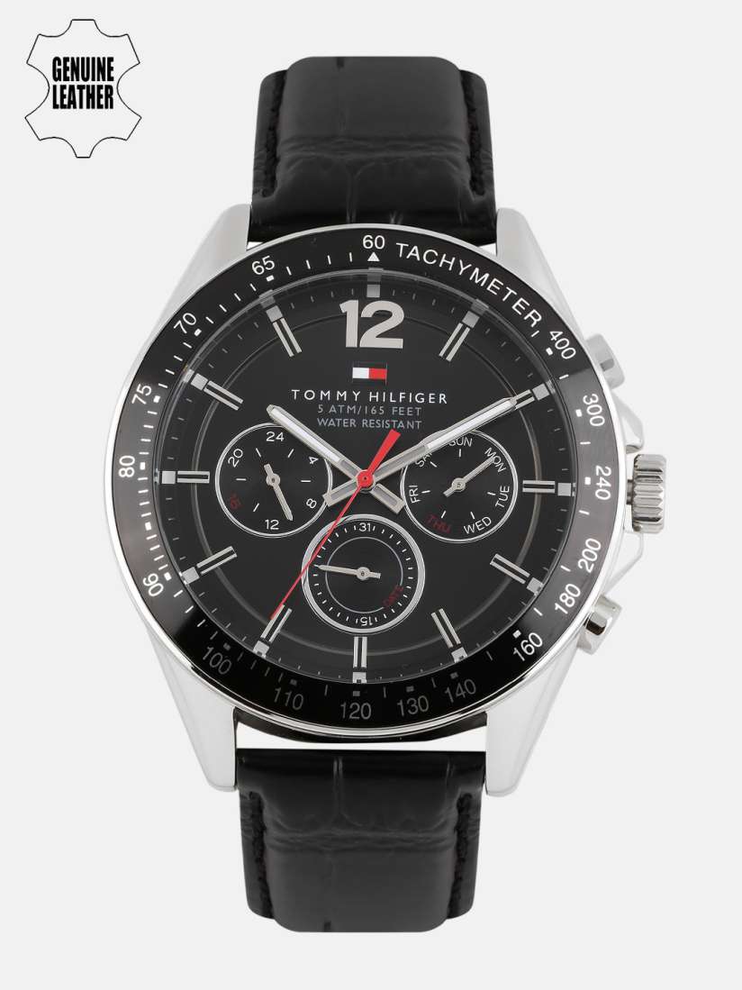 Tommy hilfiger men black analogue watch discount
