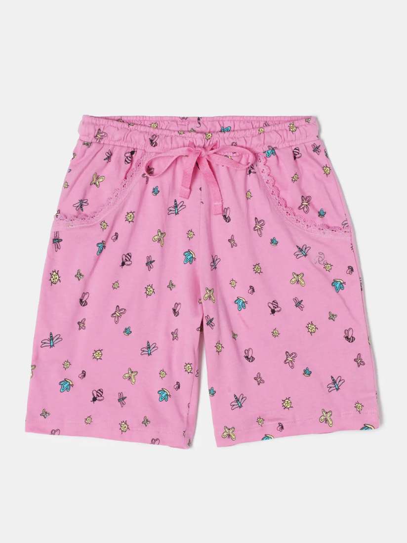 Buy Jockey Girls Super Combed Cotton Relaxed Fit Printed Shorts RG03 Shorts for Girls 18745770 Myntra
