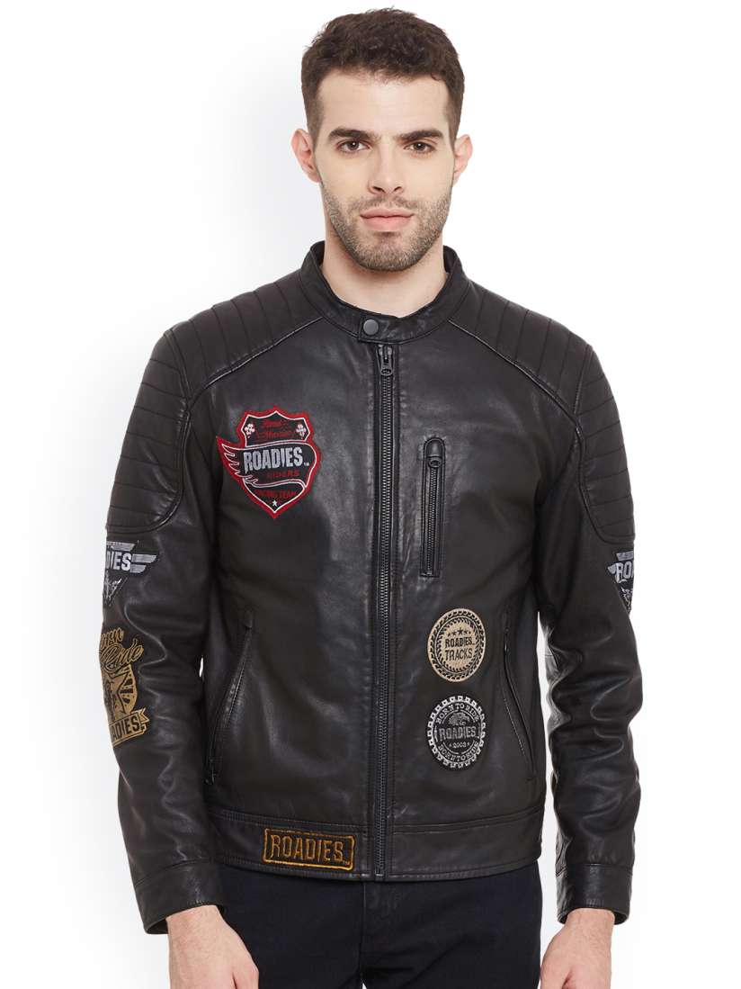 Justanned roadies leather jacket top