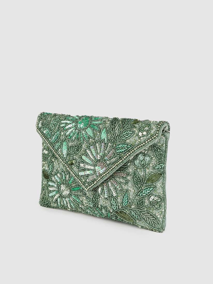 Accessorize beaded clutch sales