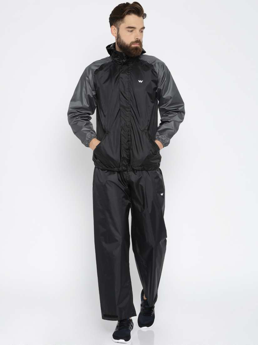 Buy Wildcraft Black Trousers Rain Jacket Suit 2 Tone Rain Jacket for Men 1875011 Myntra