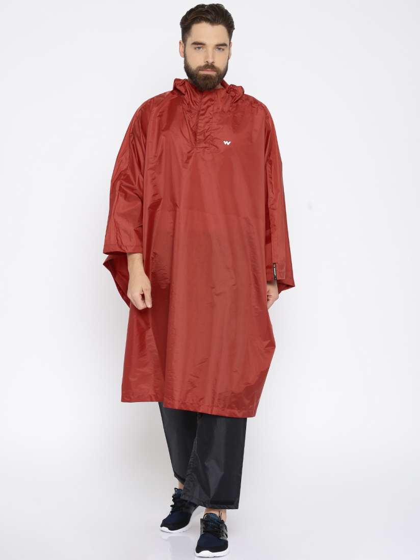 Buy Wildcraft Maroon Hooded Waterproof Rain Poncho Rain Jacket for Men 1875019 Myntra
