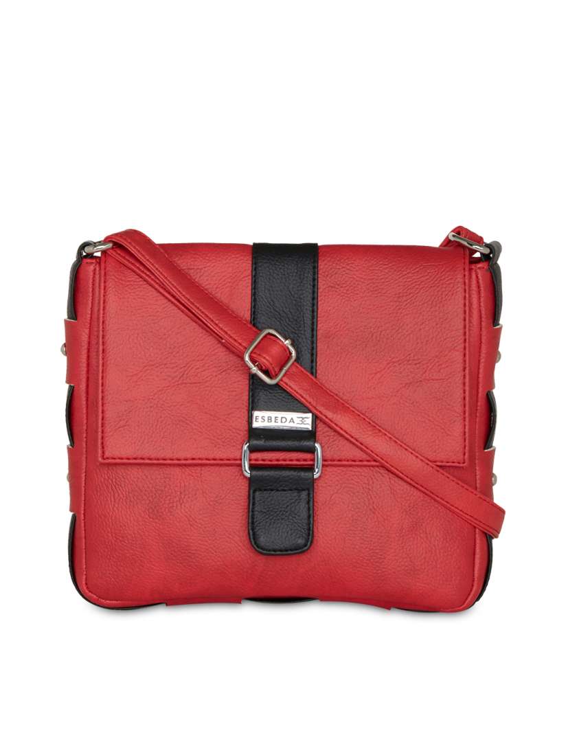 Buy ESBEDA Red Solid Sling Bag Handbags for Women 1875101 Myntra