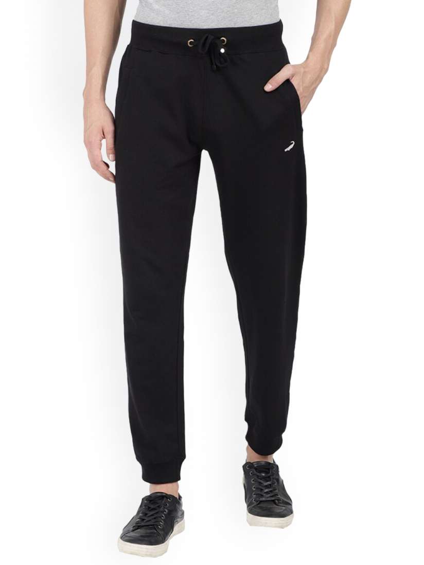 Buy Crocodile Men Black Solid Slim Fit Joggers Track Pants for Men 18752866 Myntra