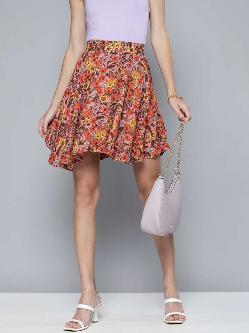 Floral skirt myntra 2025