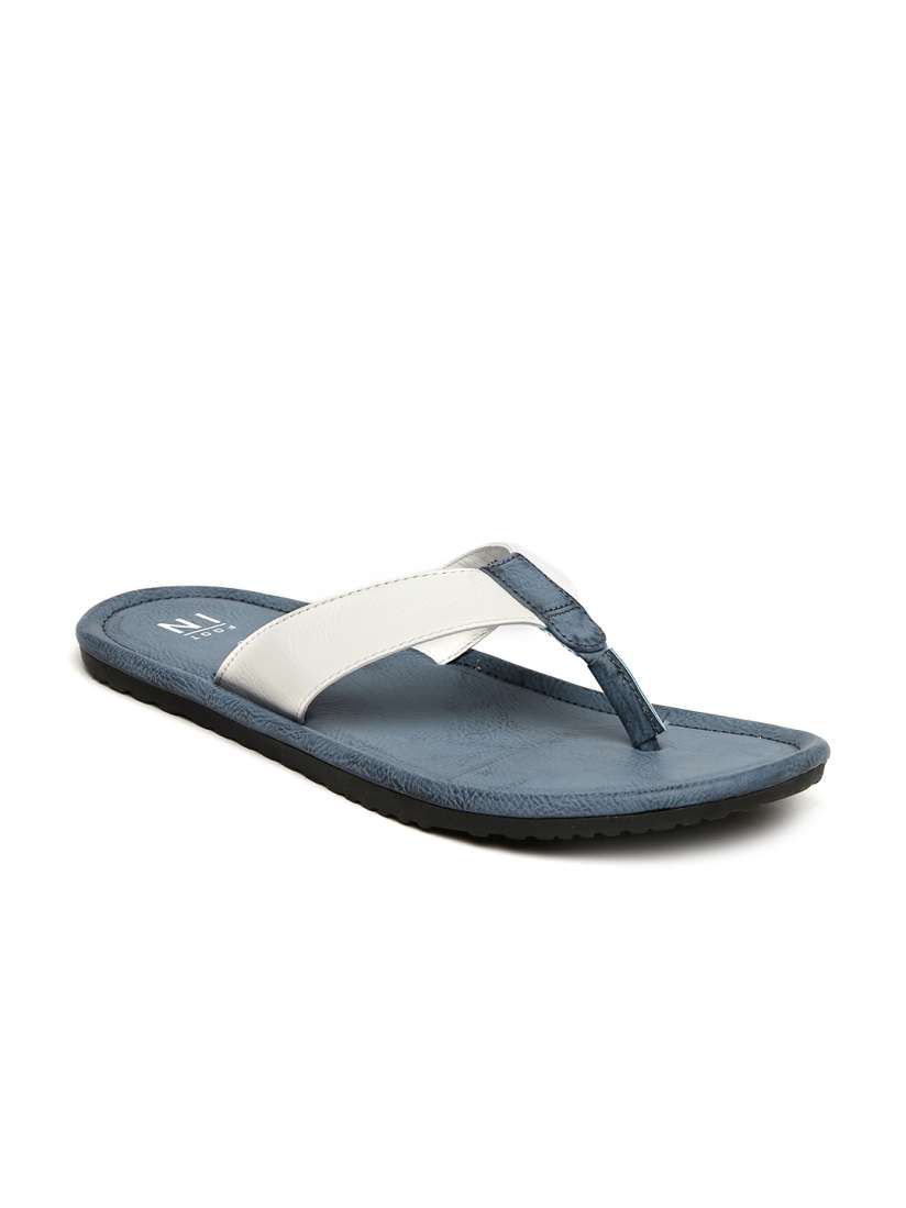 Buy Footin Men White Blue Sandals Sandals for Men 1878120 Myntra