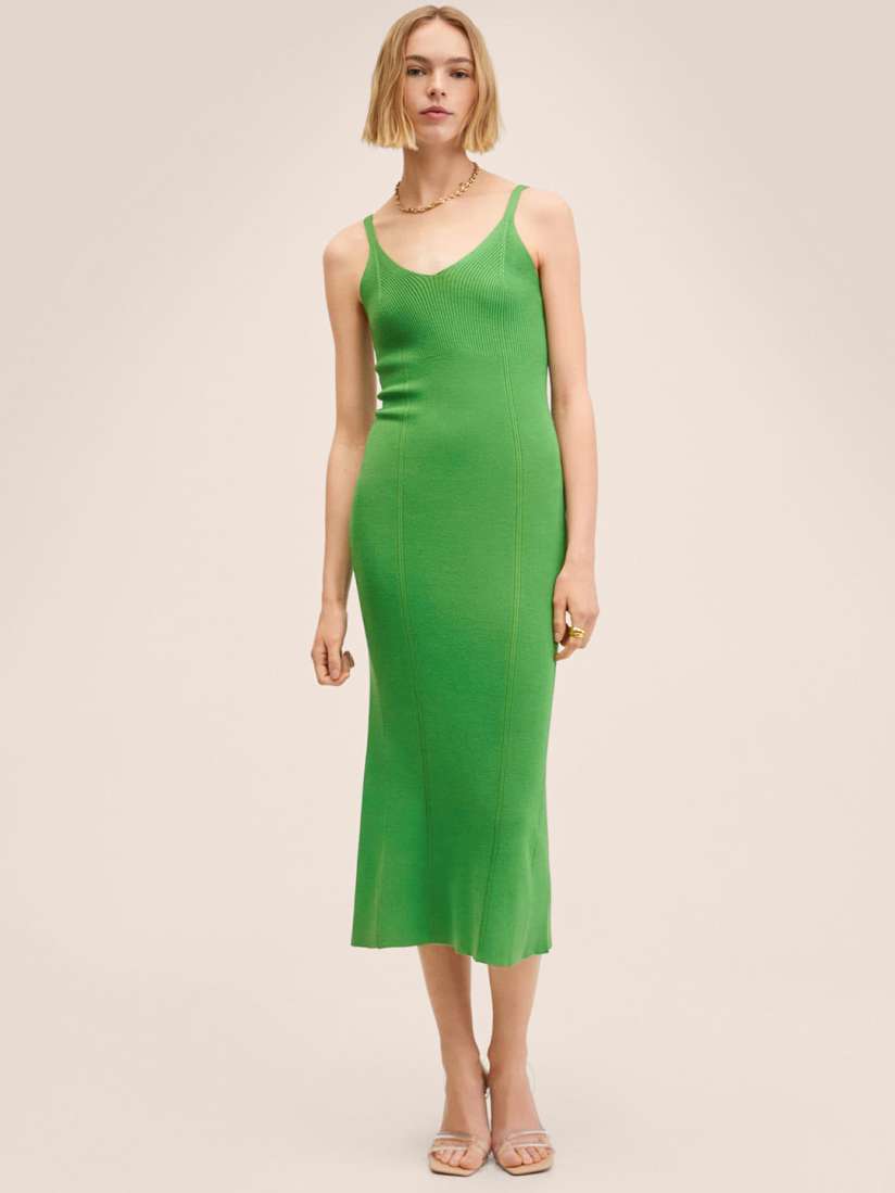 Buy MANGO Green A Line Midi Dress Dresses for Women 18783710 Myntra