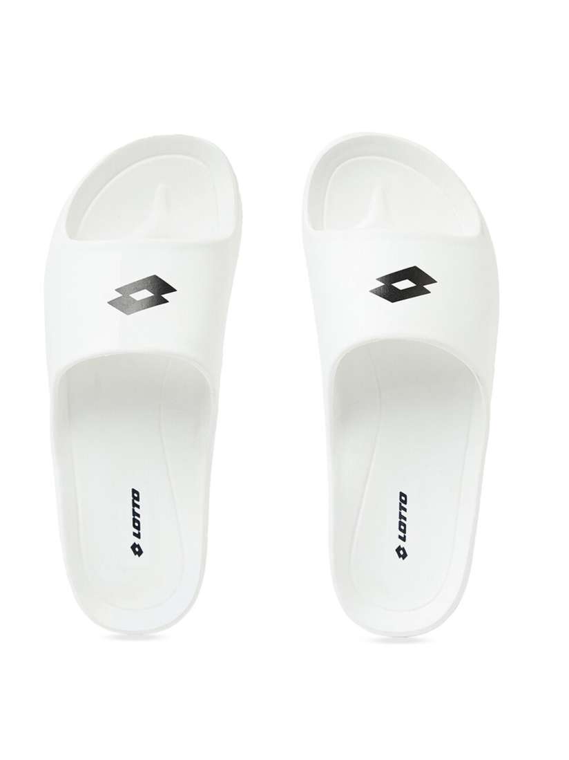 Buy Lotto Men White Black Printed Rubber Slip On Flip Flops for Men 18790654 Myntra