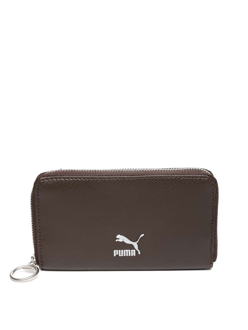 Buy Puma Unisex Brown Solid Zip Around Originals East West Wallet Wallets for Unisex 1879086 Myntra