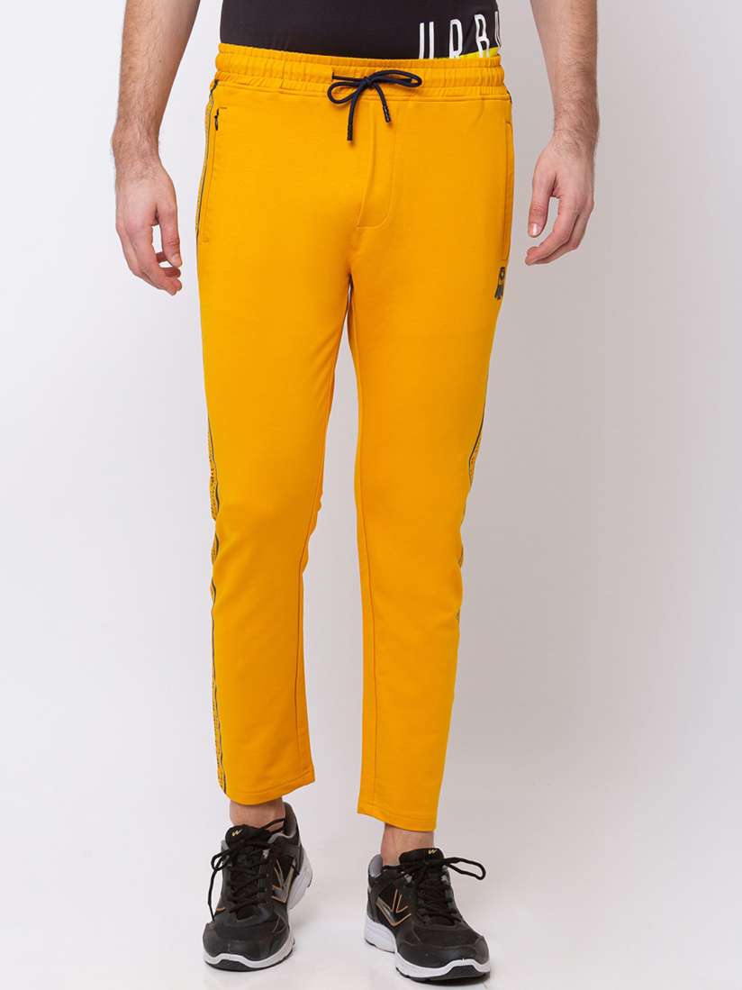 Buy Status Quo Men Gold Colored Solid Cotton Track Pants Track Pants for Men 18797594 Myntra