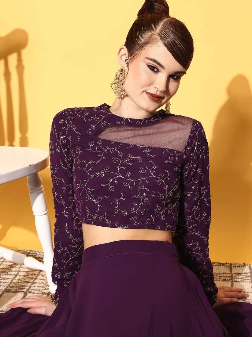 Embroidered skirt with top store