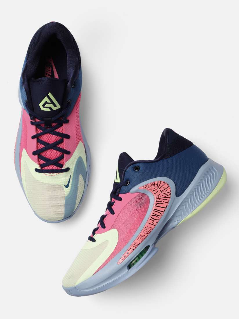 Buy Nike Men Blue Pink ZOOM FREAK 4 Basketball Shoes Sports Shoes for Men 18800630 Myntra