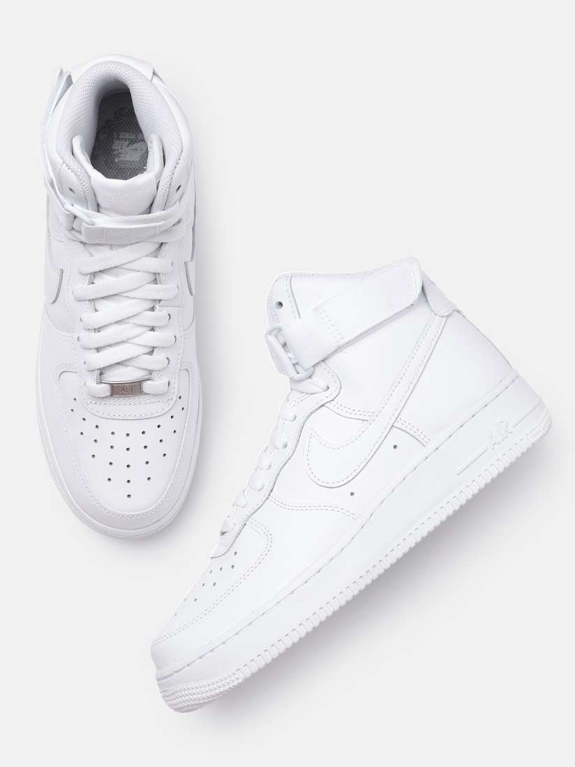 all white nike high tops womens