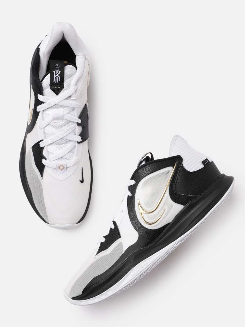 Buy Nike Men White Black Textured Kyrie Low 5 EP Regular Basketball Shoes Sports Shoes for Men 18800954 Myntra