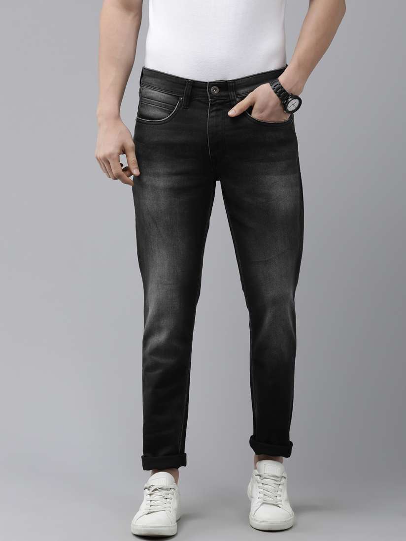 Myntra black jeans hot sale