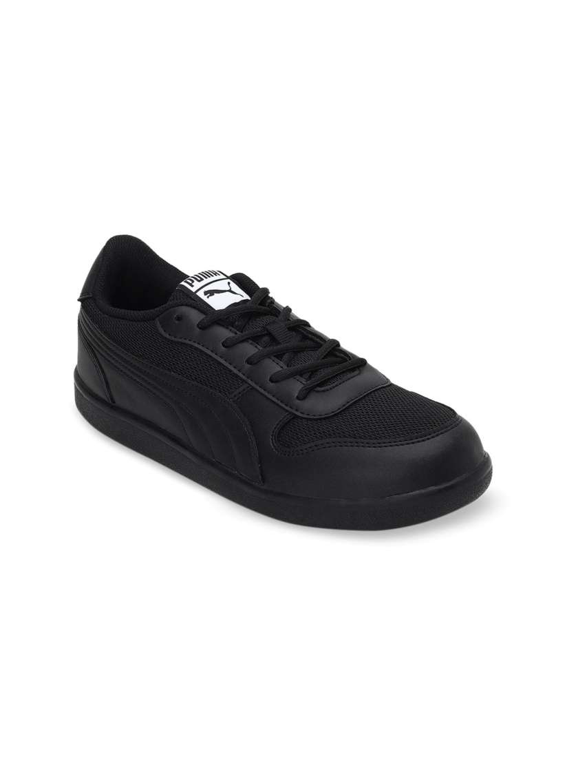 Puma black shoes myntra shop