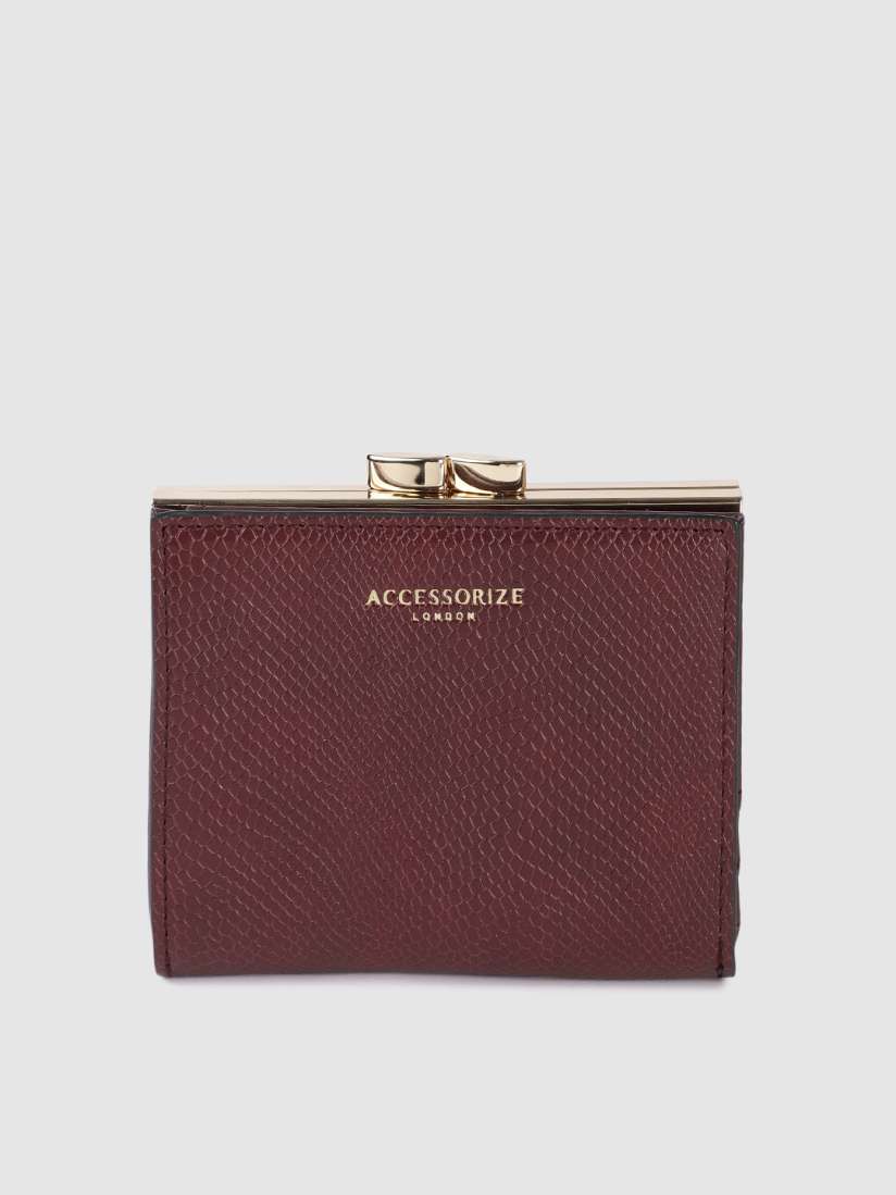 Buy Accessorize London Women Faux Leather Bella Clipframe Wallet Wallets for Women 18813570 Myntra