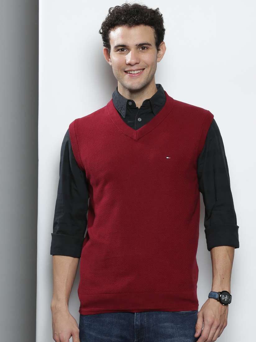 Tommy hilfiger sweater vest mens top