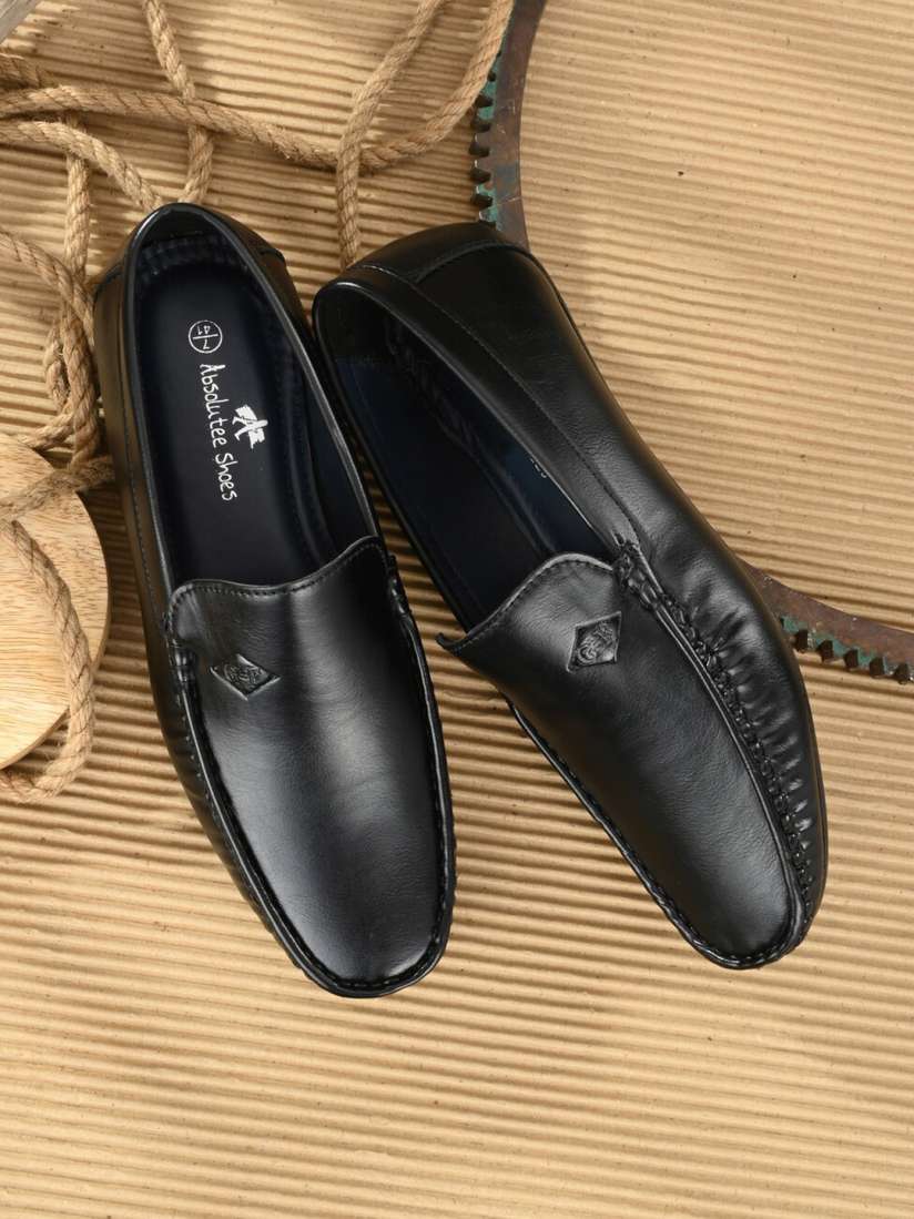 Buy Absolutee Shoes Men Black Textured Slip On Sneakers Casual Shoes for Men 18823334 Myntra