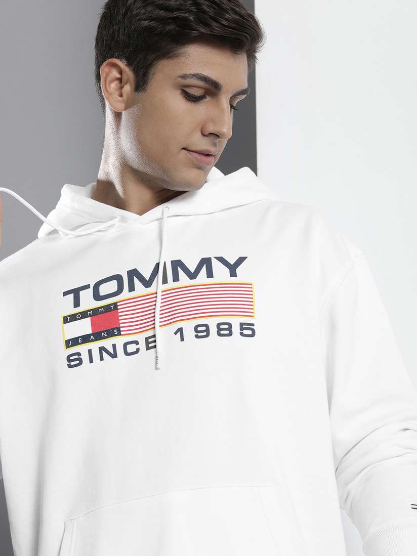 Tommy Hilfiger White Sweatshirt Mens Tommy Hilfiger Men White