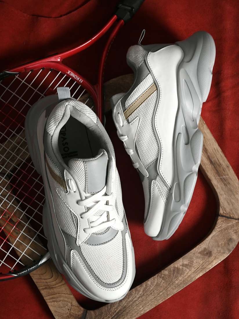 Buy El Paso Men White Colourblocked Sneakers Casual Shoes for Men 18827962 Myntra