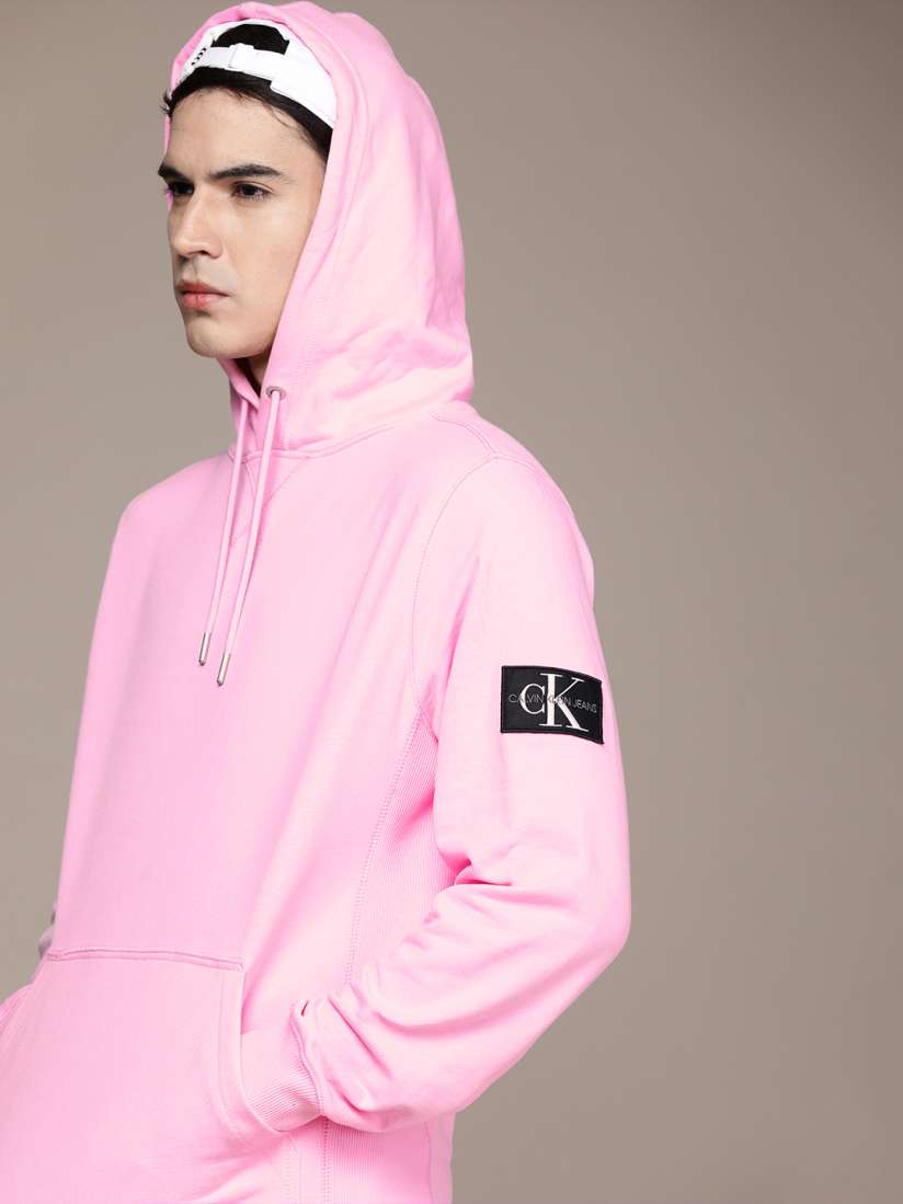 Mens pink calvin klein jumper hotsell