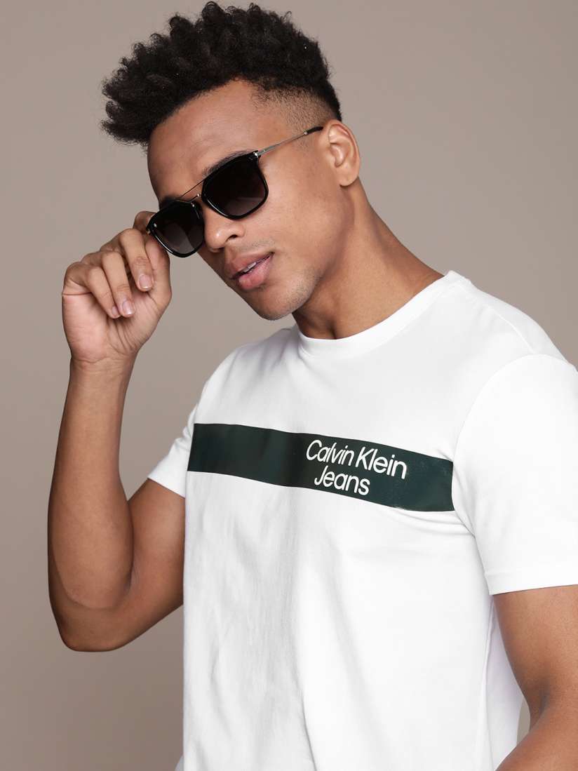 Calvin klein striped jeans mens store