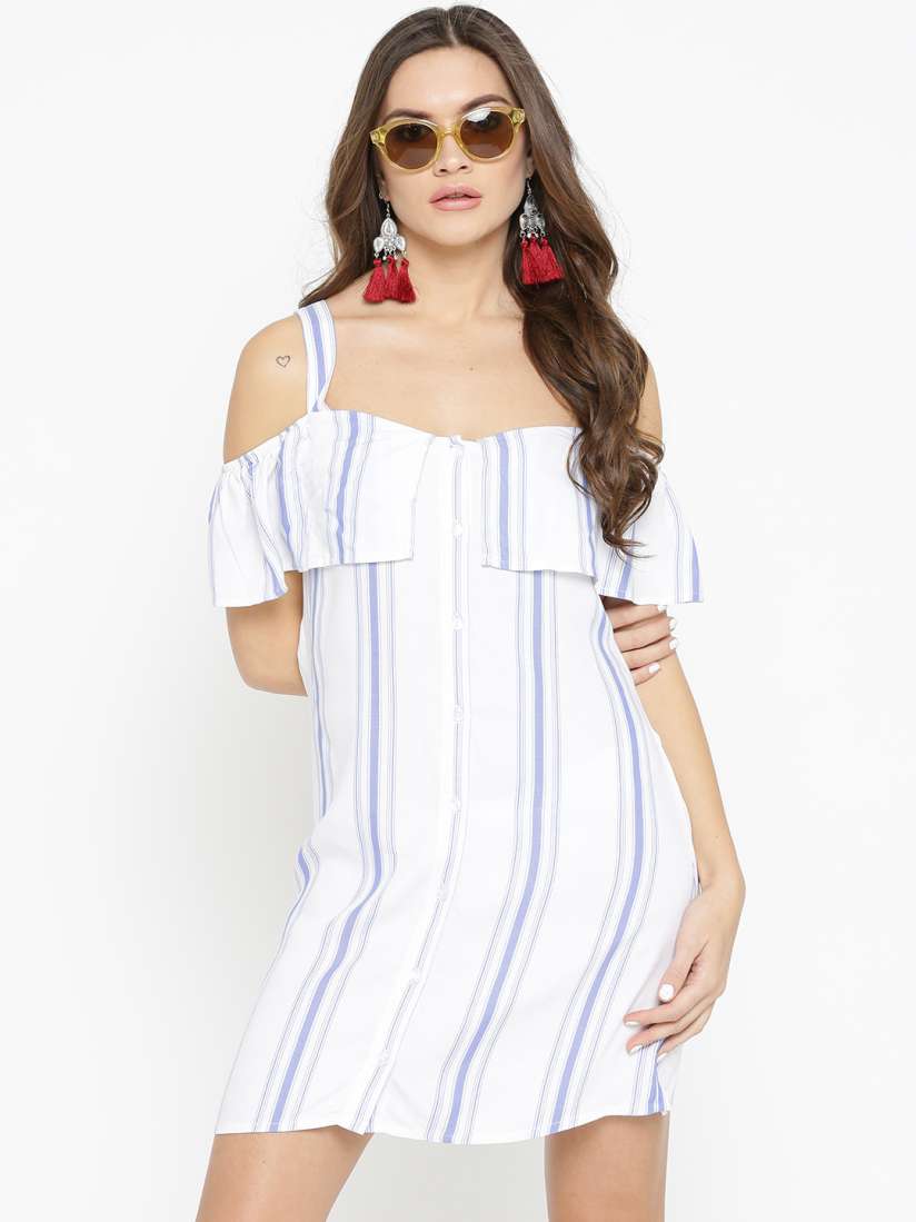 Cold shoulder dress forever 21 clearance