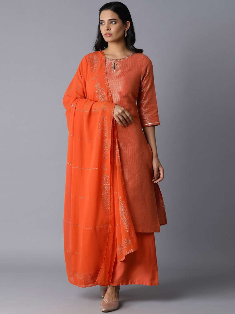 W orange kurti new arrivals
