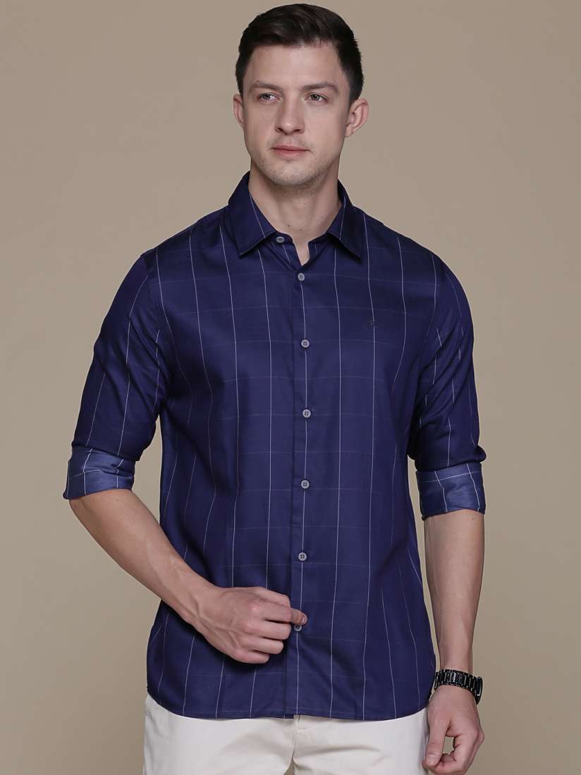 Calvin klein navy blue shirt clearance