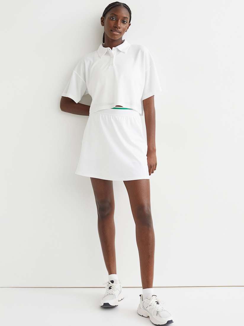 Buy H M Women White Solid Fast drying Tennis Skirt Skirts for Women 18834986 Myntra