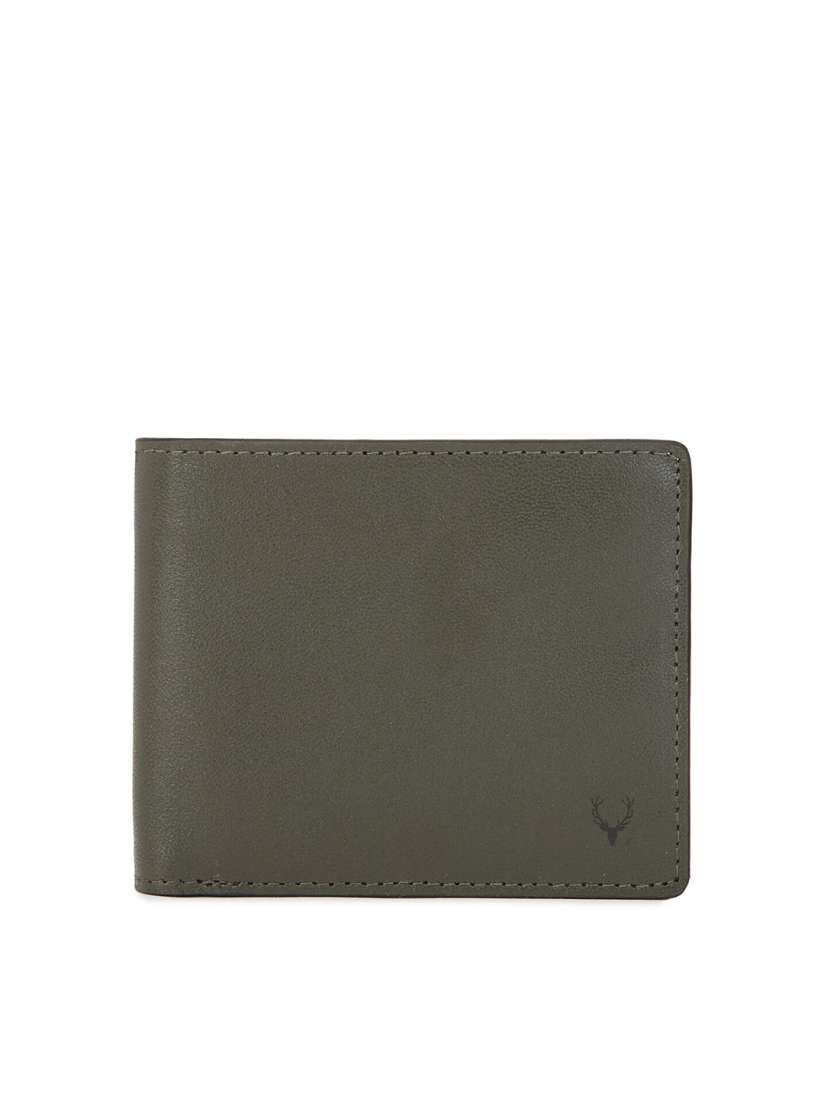 Buy Allen Solly Men Olive Green Textured Leather Money Clip Wallets for Men 18837948 Myntra
