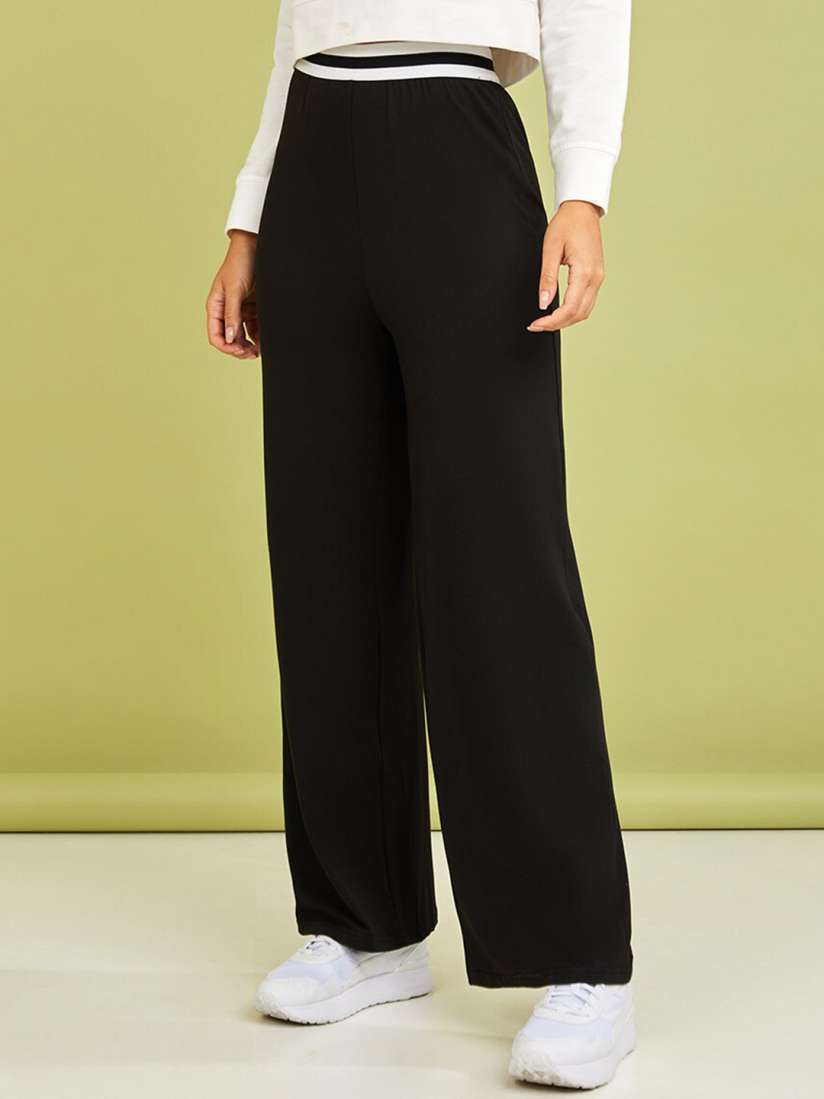 Wide leg pants myntra outlet
