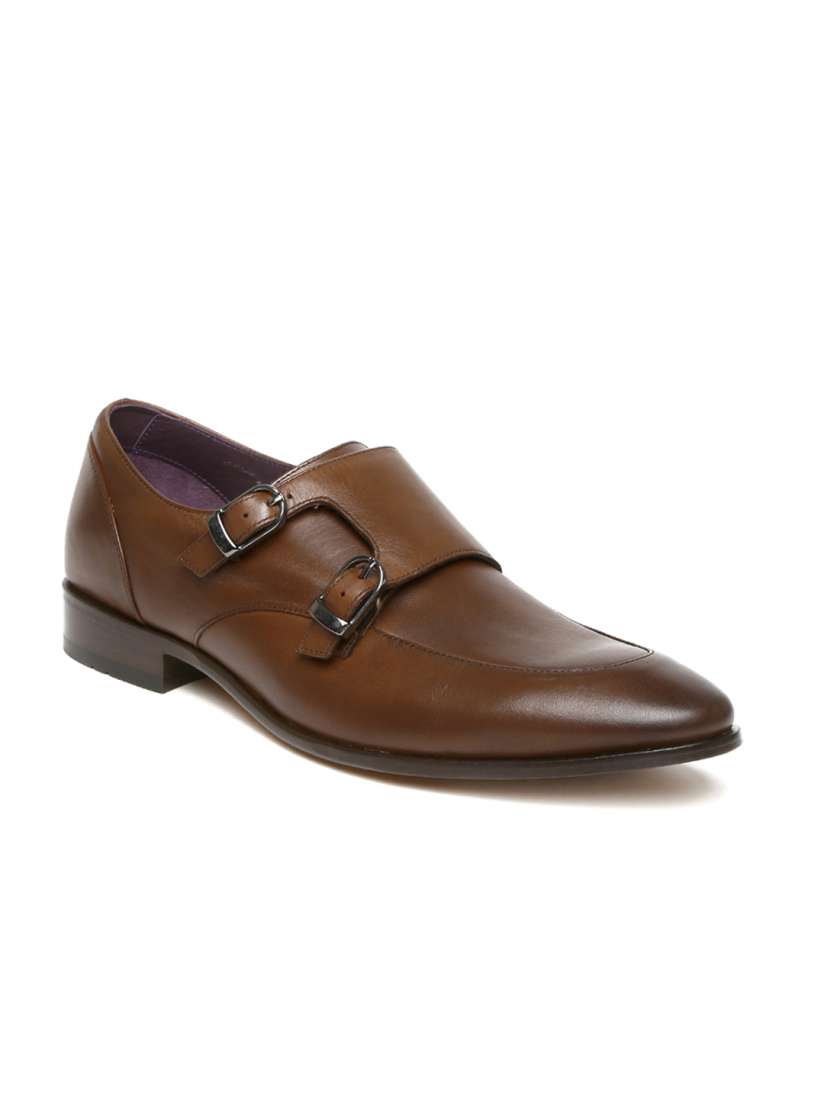 Buy Luxure By Louis Philippe Men Brown Leather Monk Shoes Formal Shoes for Men Myntra