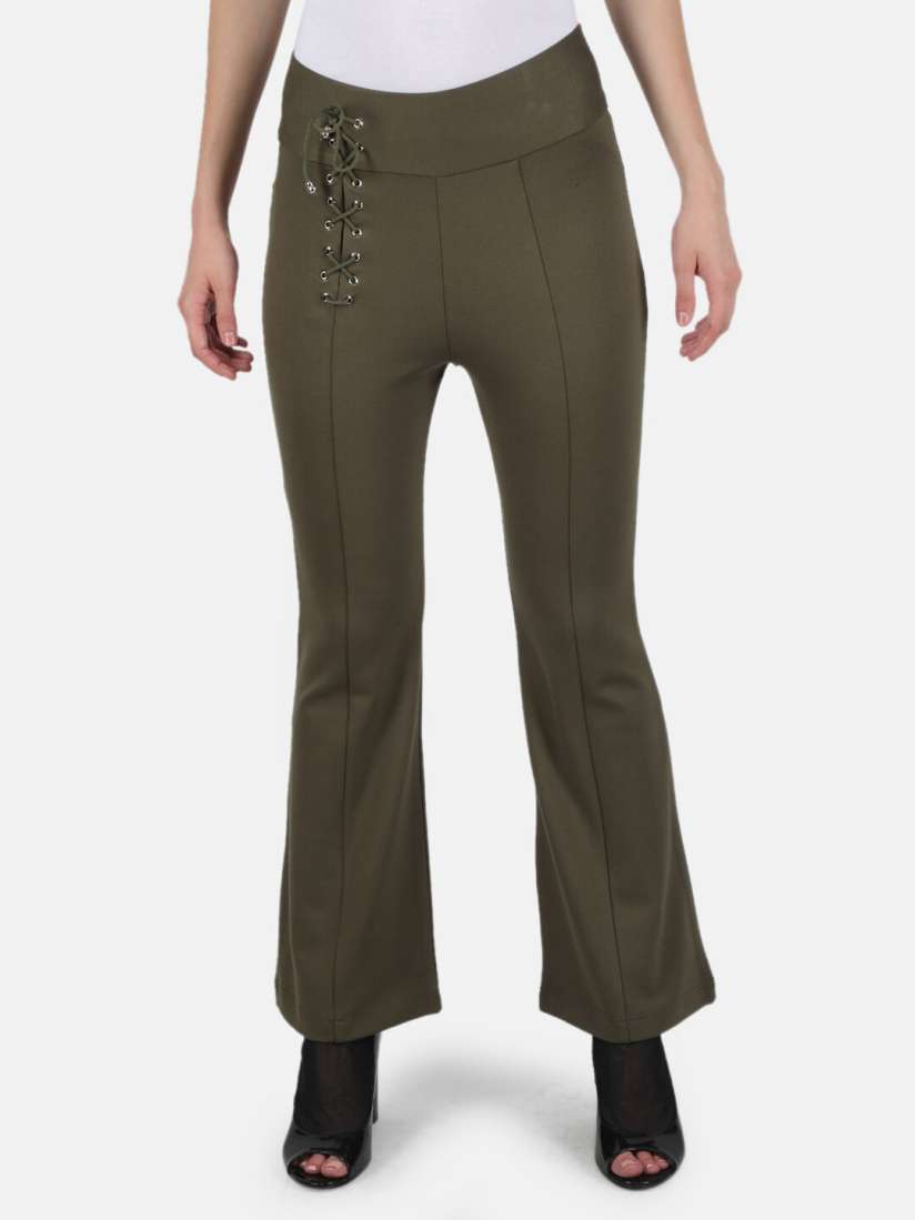 Buy Monte Carlo Women Olive Green Solid Jeggings Jeggings for Women 18839170 Myntra